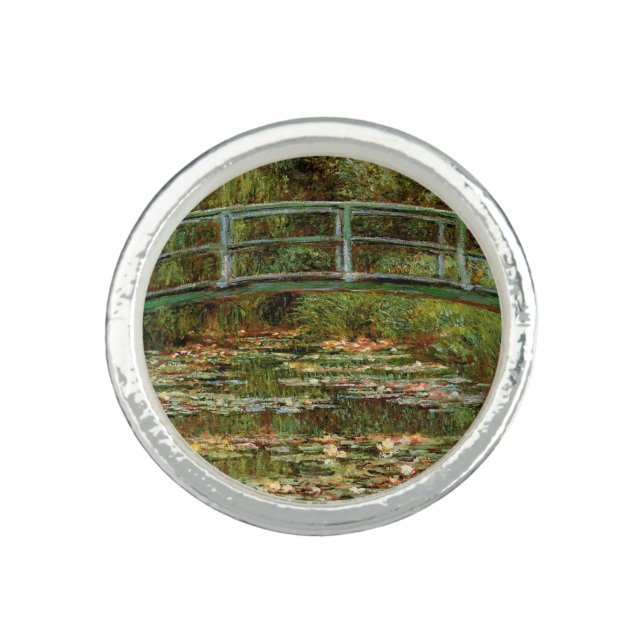Monet French Japanese Bridge Giverney Ring (Front)