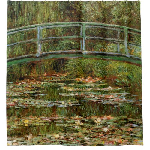 Monet French Japanese Bridge Giverney Shower Curtain