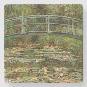 Monet French Japanese Bridge Giverney Stone Coaster