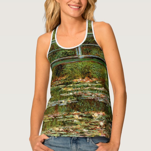 Monet French Japanese Bridge Giverney Tank Top (Front)