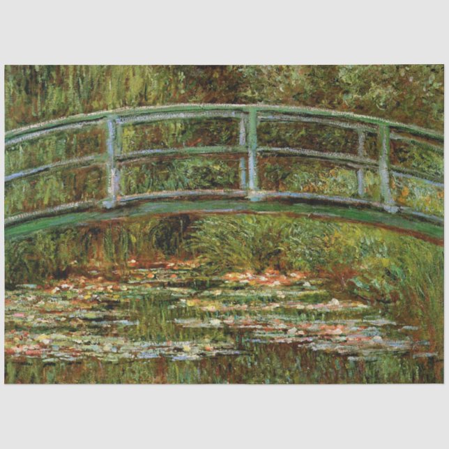 Monet French Japanese Bridge Giverney Tissue Paper (Front)