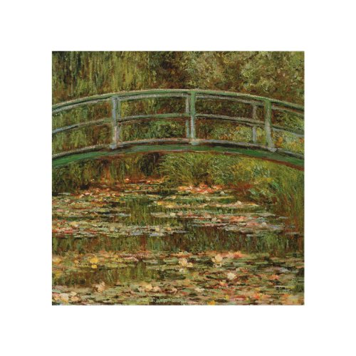 Monet French Japanese Bridge Giverney Wood Wall Decor