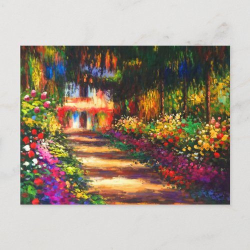 Monet Garden at Giverny Announcement Postcard