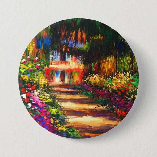 Monet Garden at Giverny Button (Front)