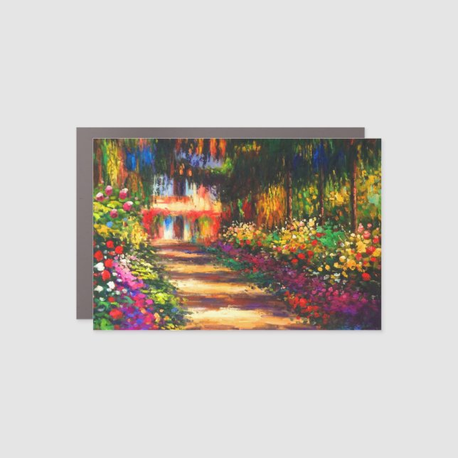 Monet Garden at Giverny Car Magnet (Front)