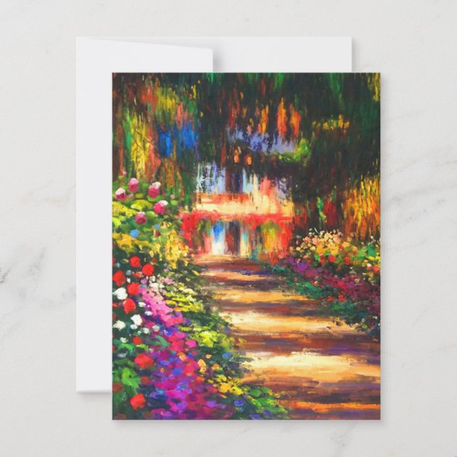 Monet Garden at Giverny Card (Front)