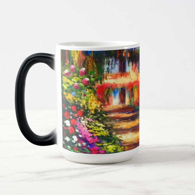 Monet Garden at Giverny Color Morph Mug (Left)