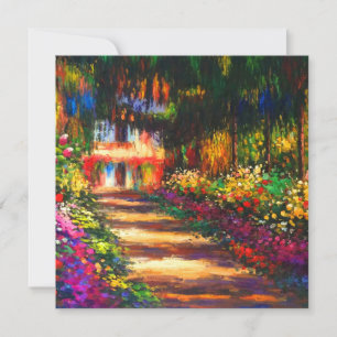 Monet Garden at Giverny Invitation
