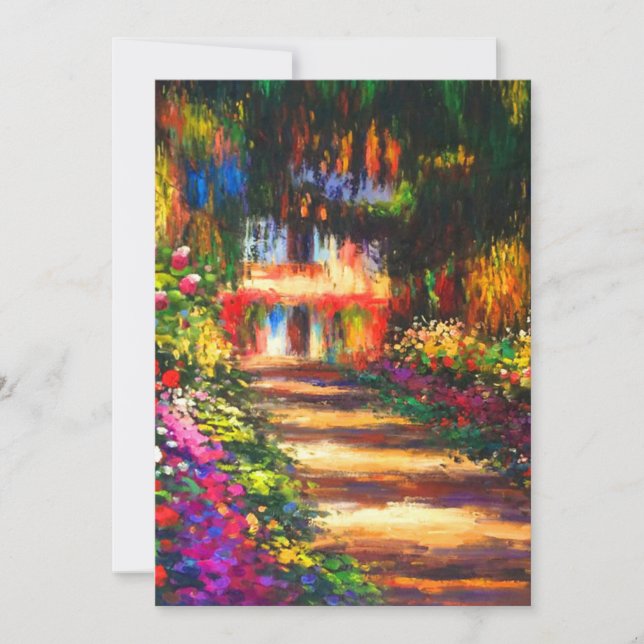 Monet Garden at Giverny Invitation (Front)