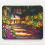 Monet Garden at Giverny Mouse Pad<br><div class="desc">Mouse Pad featuring Claude Monet’s oil painting Pathway in Monet's Garden at Giverny (1902). A beautiful path of pink,  white,  and red flowers. Peaceful nature impressionism with lovely flowers and scenic landscape. A great Monet gift for fans of impressionism and French art.</div>