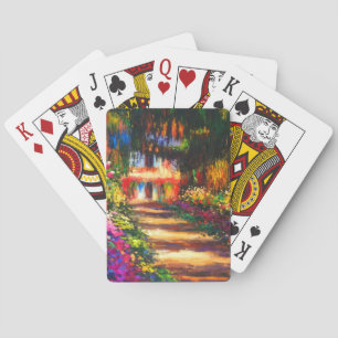 Monet Garden at Giverny Poker Cards