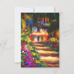 Monet Garden at Giverny RSVP Card