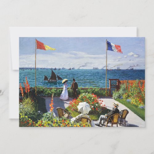 Monet Garden at Sainte Adresse Invitations