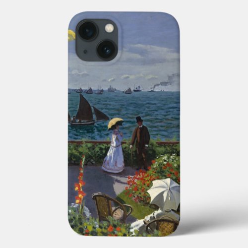 Monet Garden at Sainte_Adresse Painting iPhone 13 Case