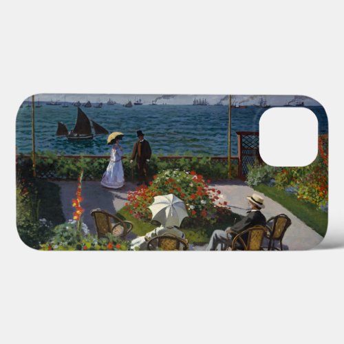 Monet Garden at Sainte_Adresse Painting iPhone 13 Case