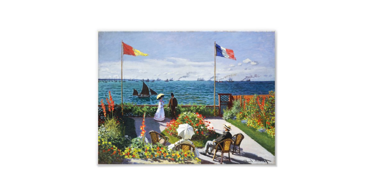 Monet Garden At Sainte Adresse Photo Print Zazzle Com Monet Garden At Sainte Adresse Photo, Monet Garden At Sainte Adresse