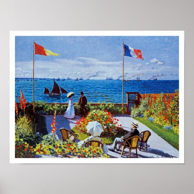 Monet: Garden at Sainte-Adresse Poster (Front)