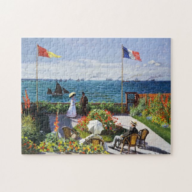 Monet Garden at Sainte Adresse Puzzle (Horizontal)