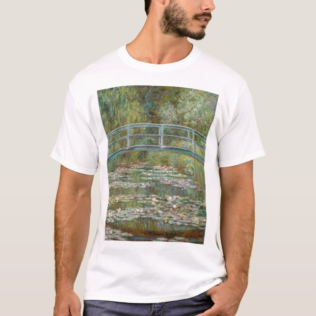 Monet, garden, classic painting T-Shirt (Front)