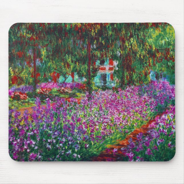 Monet Garden in Giverny Fine Art Mousepad (Front)