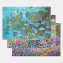 Monet Garden Landscapes Wrapping Paper Sheets
