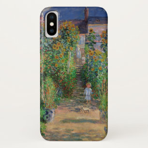 Monet Garden Vetheuil Impressionim Flower Painting iPhone X Case