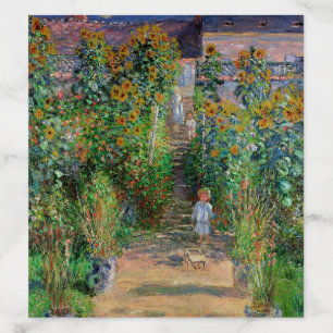 Monet Garden Vetheuil Impressionim Flower Painting Envelope Liner