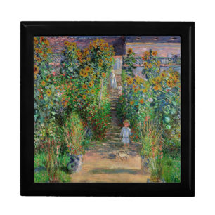 Monet Garden Vetheuil Impressionim Flower Painting Gift Box