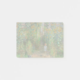 Monet Garden Vetheuil Impressionim Flower Painting Post-it Notes