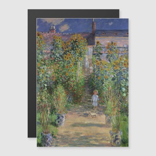 Monet Garden Vetheuil Impressionim Painting (Front/Back)