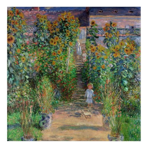 Monet Garden Vetheuil Impressionim Painting Acrylic Print