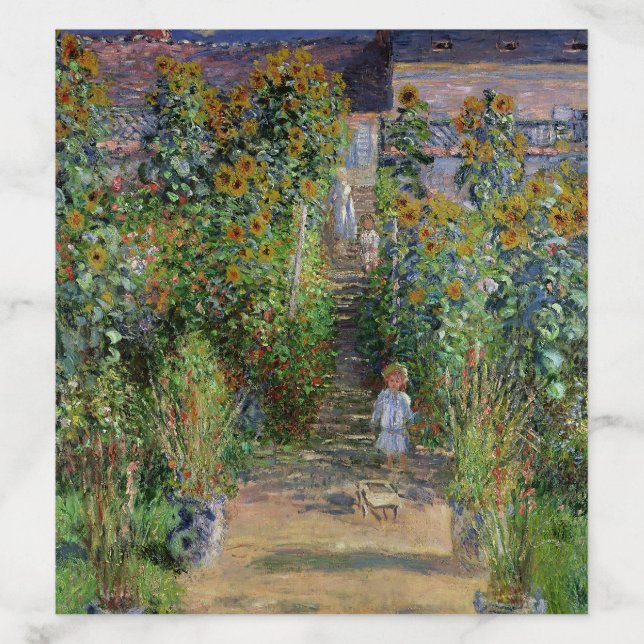 Monet Garden Vetheuil Impressionim Painting Envelope Liner (Design)