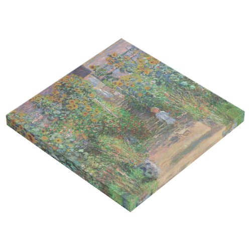 Monet Garden Vetheuil Impressionim Painting Gallery Wrap