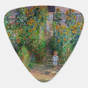 Monet Garden Vetheuil Impressionim Painting Guitar Pick