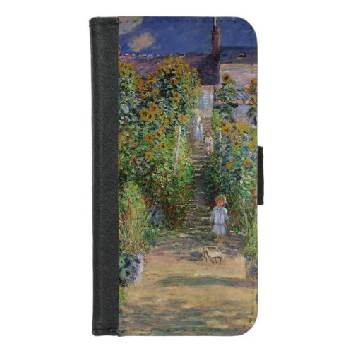 Monet Garden Vetheuil Impressionim Painting iPhone 87 Wallet Case