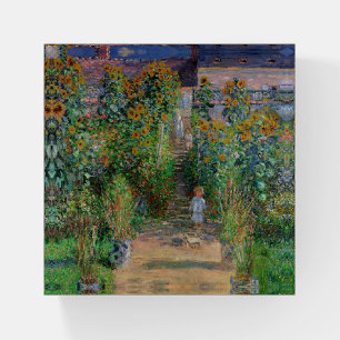 Monet Garden Vetheuil Impressionim Painting Paperweight