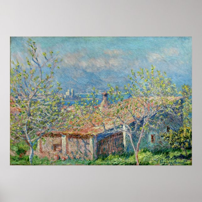 Monet - Gardener's House At Antibes 1888 Poster (Front)