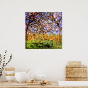 Monet - Giverny in Springtime Poster
