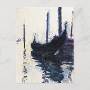 Monet Gondola In Venice Postcard
