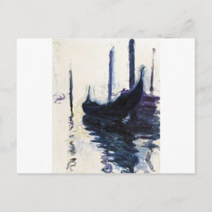 Monet Gondola In Venice Postcard