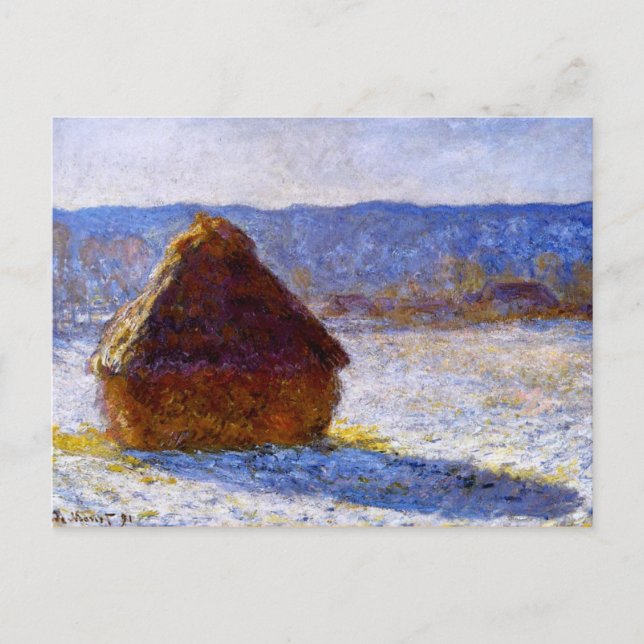 Monet - Grainstack in the Morning Postcard (Front)