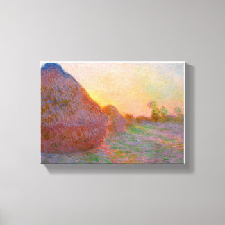 Monet Haystack Canvas Print