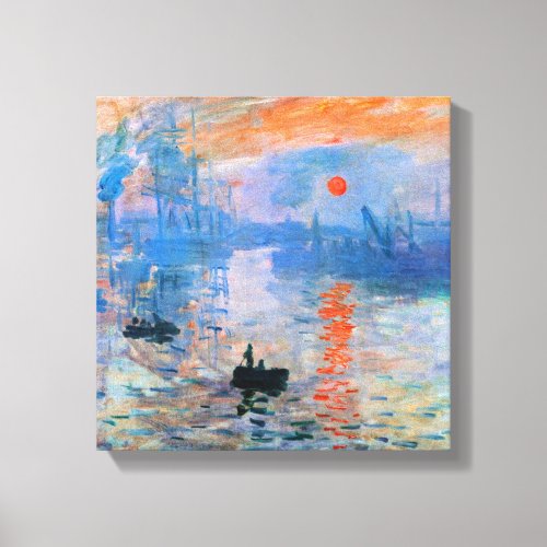 Monet _ Impression Sunrise Canvas Print