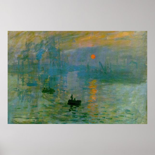 Monet "Impression, Sunrise" Fine Art Print (Front)