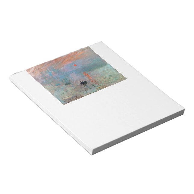 Monet , "Impression, Sunrise" Notepad (Angled)