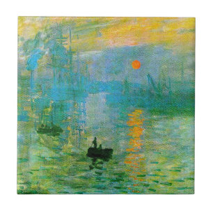 Monet Impressionism Sunrise Tile
