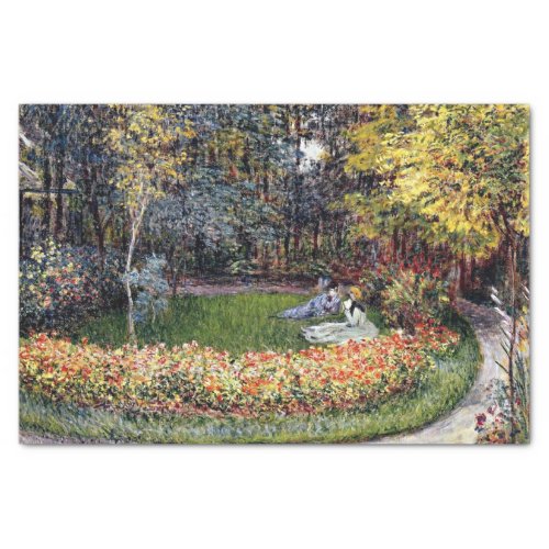 Monet _ In the Garden famous painting Tissue Paper