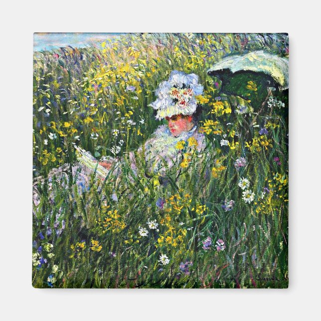 Monet - In the Meadow Magnet (Front)
