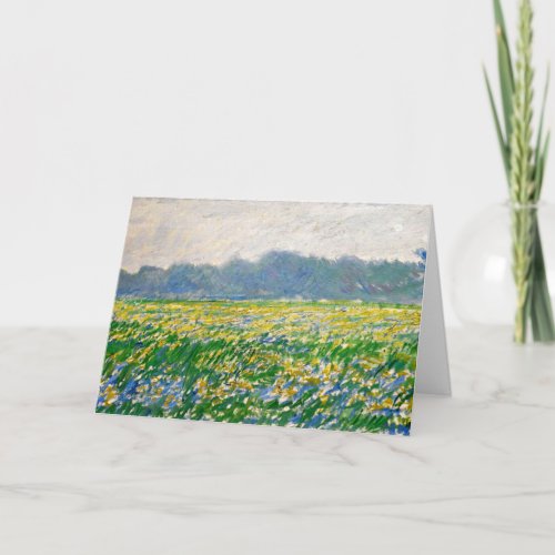 Monet _ Iris field at Giverny Card