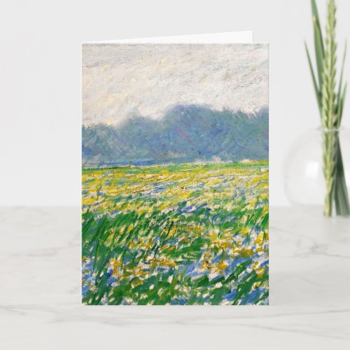 Monet _ Iris field at Giverny Card